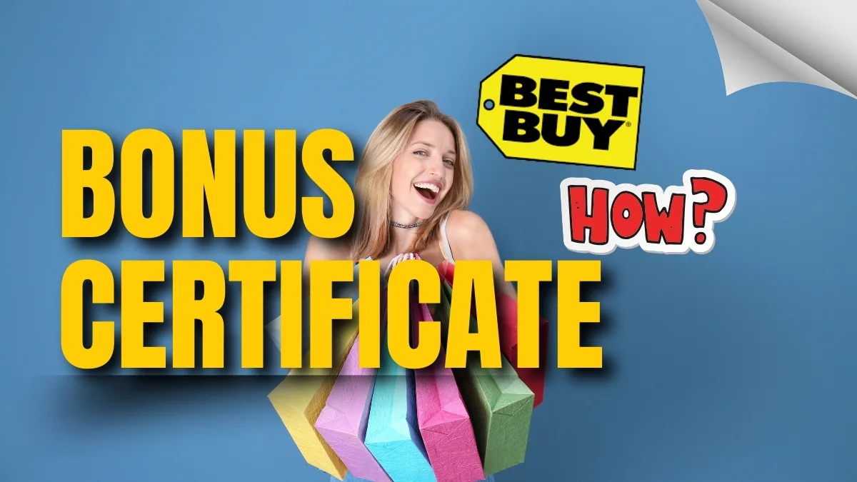 A graphic illustrating a Best Buy bonus certificate with a focus on personalized rewards and loyalty strategy.