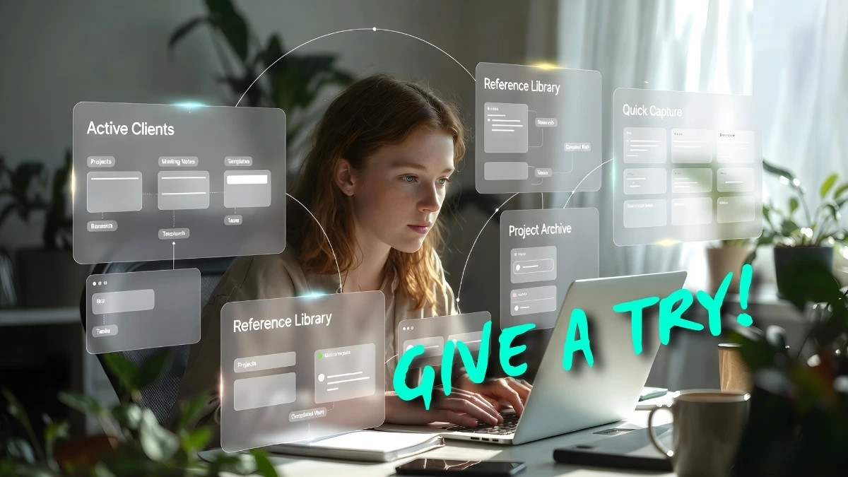 How to Build a Second Brain as a Freelancer Using a Note-Taking App — Four-Area System